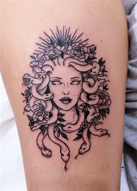 medusa tattoo on neck